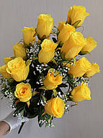 Штучний букет троянд на 24 бутони ( 70 см ), фото 3