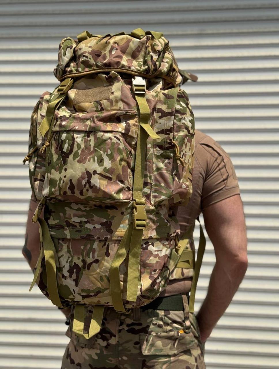 Каркасний багатофункціональний рюкзак 80 літрів / мультикам, фото 1