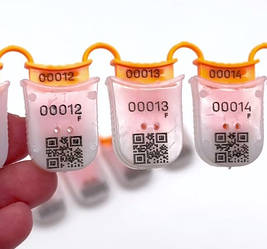 Пломби ФОРА з матовим корпусом для нанесення штрих-коду або QR-code