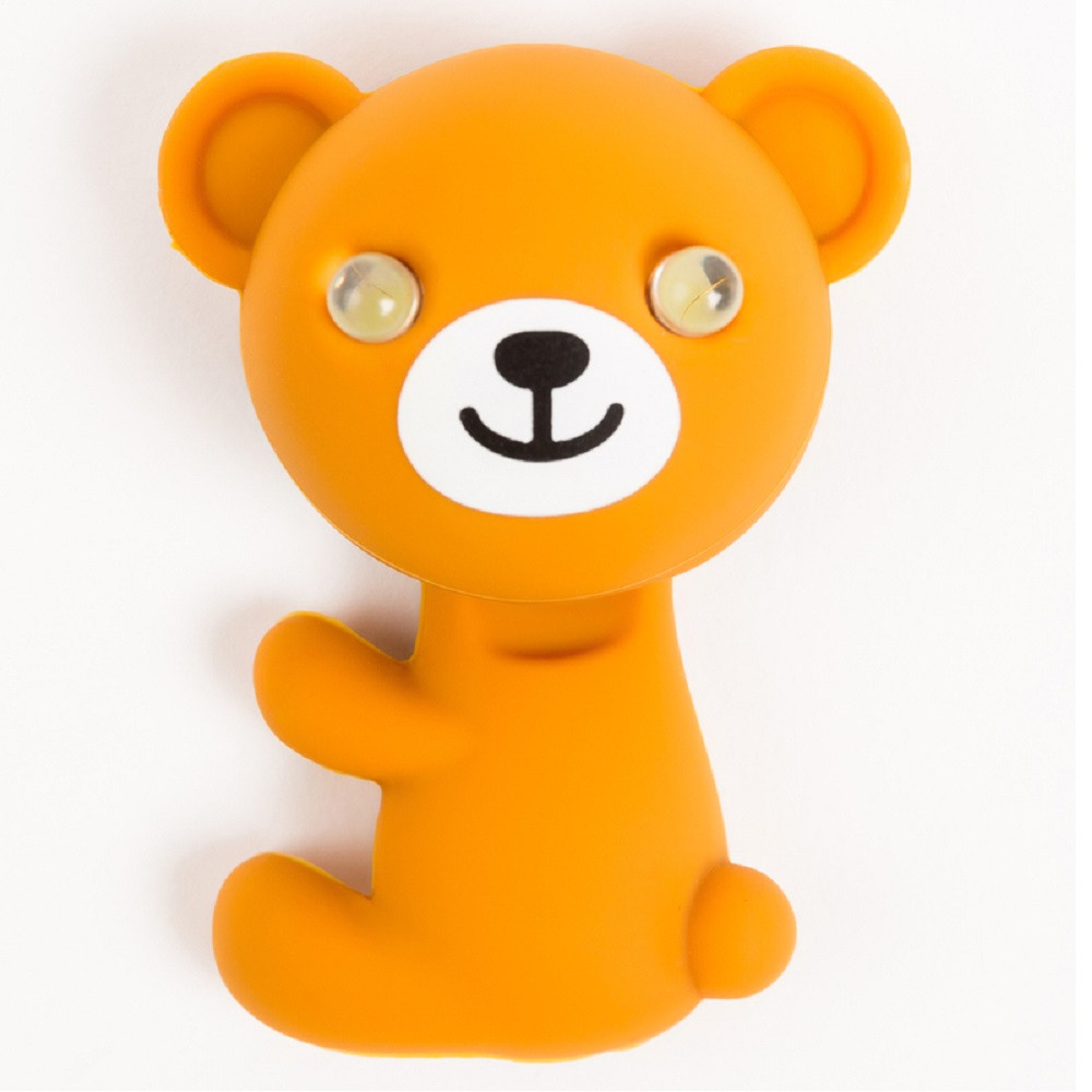 Мигалка для дитячого велосипеда Zoonimal Ведмідь, LED, на підсідел. Світіння: Червоний, фото 1