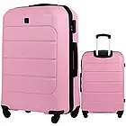 Якісна валіза великого розміру Wings Gannet 97 л абс пластик, на 4 колесах, кодовий замок, колір синій, фото 6