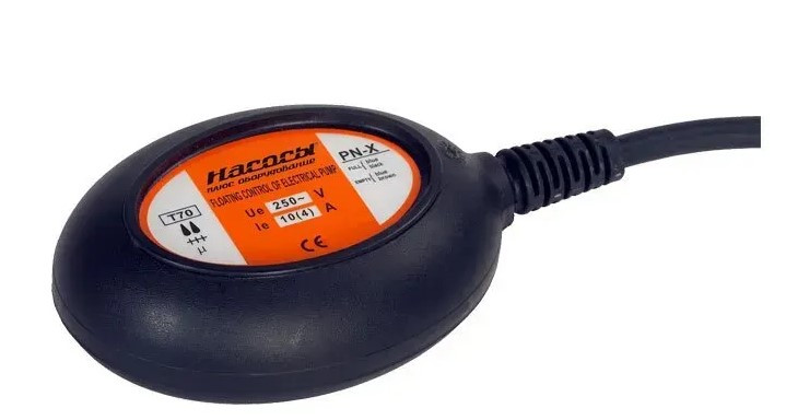 Поплавковий вимикач NPO PN-X (10А) з кабелем 5м (3х0.75) — надійна автоматика та захист від сухого ходу, фото 1