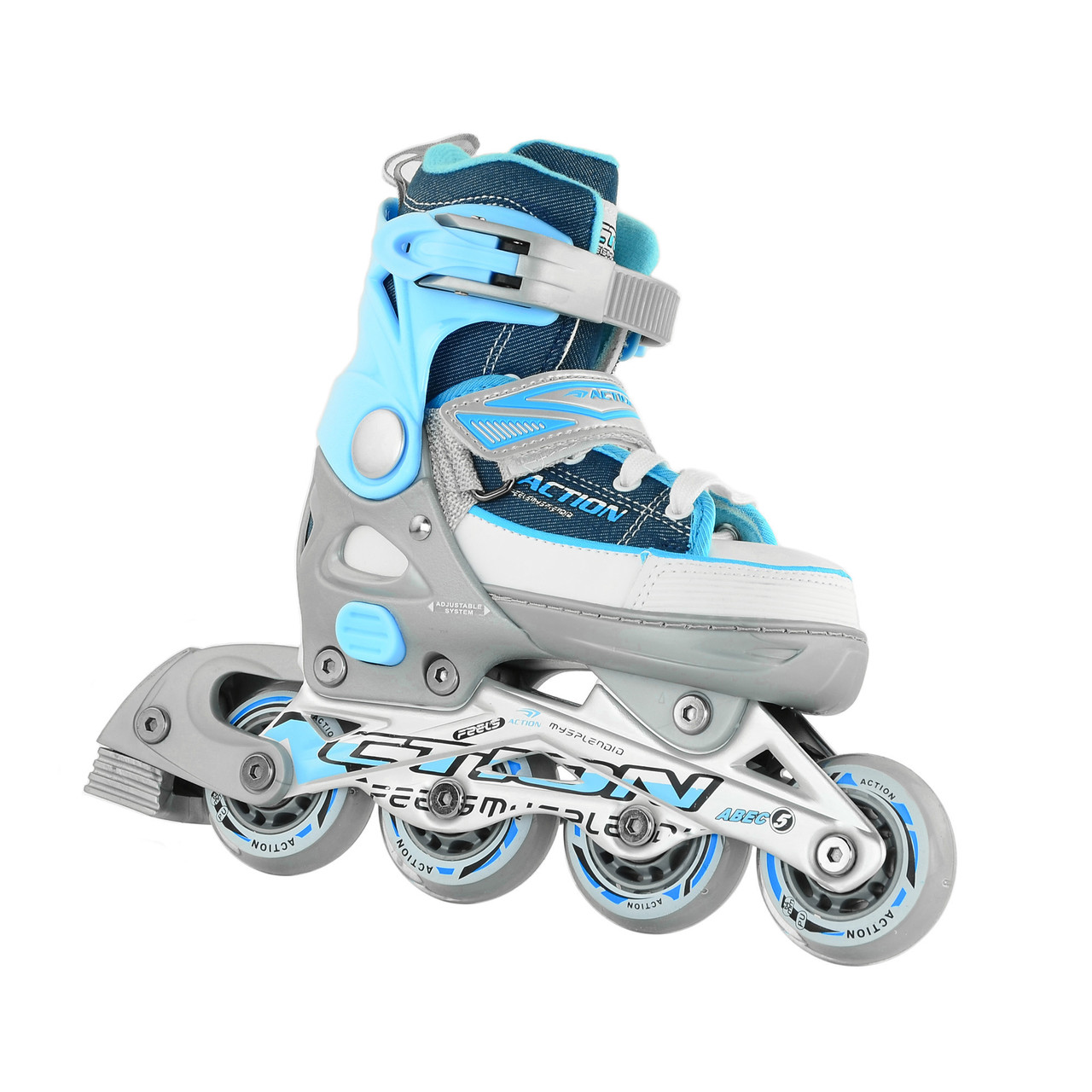 Роликові ковзани Action KIRE/Blue/33-36, фото 1