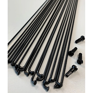 Комплект спиць з ніпелями SPANK 359 29" J-Hook 2.2/1.8/2.0, 292 mm 17pcs/289mm 17pcs, 34pcs Black