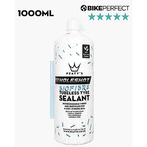 Герметик безкамерний Peaty's Holeshot BioFibre Tubeless Tyre Sealant, 1L