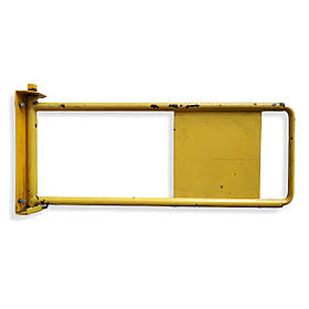 Б/В Жовті металеві турнікети до магазину без стійки 66х26 см. Хвіртка для магазину. Прапорці для магазину