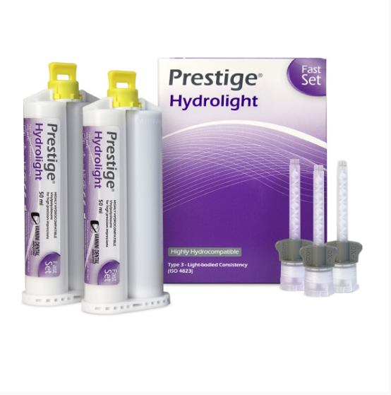 PRESTIGE Hydrolight, 2х50 мл, 12 насадок, А-силіконова корегуюча маса (тип III)., фото 1