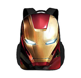 Рюкзак RESTEQ з принтом Залізна людина — шкільний ортопедичний рюкзак 43×30×15 см для дітей та дорослих