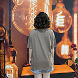 Футболка жіноча коричнева довга з написом Brooklyn, фото 8