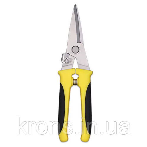 Ножиці для різання металу, прямий розріз 210 мм, універсальні, неіржавка сталь, фото 1