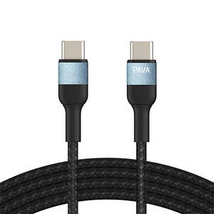 Кабель Type-C — Type-C 1 м Pavareal Q33CTC PD 100 Вт, в обплетенні