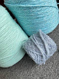 Пряжа з альпакою Barranca FіІіtaly lab aqua мʼята 100 грамів, фото 3