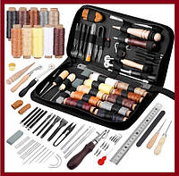 Набір інструментів для шиття та ремонту шкіри 1-1, рукоділля зі шкірою