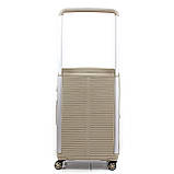 Валіза середня M поліпропілен шампань 68х44х28+5/79л/3.9кг/Airtex 648, фото 3