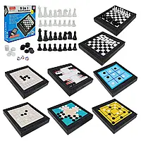 Набір настільних ігор 8 в 1 шахи шашки нарди 304E