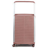 Валіза велика L поліпропілен пудра 78х54х32+5/129л/4.9кг/Airtex 648, фото 3