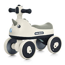 Каталка-толокар музика, світло,EVA,TF,M 5856E-17-чорний+білий