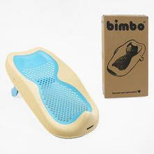 Підставка для ванни  "Bimbo", 27х52х20 см, силіконова перфорована основа, в коробці, BM-12074-зелений