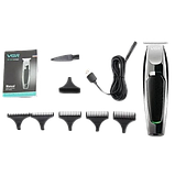 Машинка триммер профессиональная беспроводная для стрижки волос и бритья бороды VGR V-030 Черный, фото 2