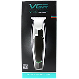 Машинка триммер профессиональная беспроводная для стрижки волос и бритья бороды VGR V-030 Черный, фото 3