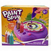 Набор для рисования (вращающаяся электрическая машинка, 7 цветов красок, основы для рисования, 2 пастельных ка