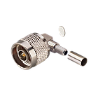 Роз'єм (штекер) N на кабель RG-316, RG-174 обтискний, кутовий