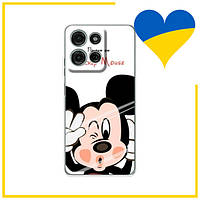 Силіконовий Чохол Міккі Маус для Motorola Moto G15 / Кейс на телефон Moto G15