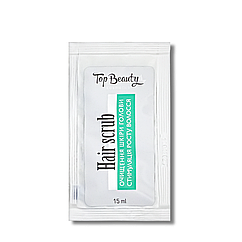 Скраб для росту волосся з ментолом Top Beauty Menthol Hair Scrub пробник 15 мл