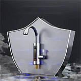 Проточний водонагрівач Delimano RX-011-1 Гнучкий кран бойлер із хромованим пластиком LCD екран поворот 360, фото 8