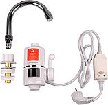 Електричний водонагрівач кран Grunhelm EWH-1X-3F-LED, фото 2