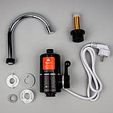 Електричний водонагрівач кран Grunhelm EWH-1X-3G-BLC, фото 4