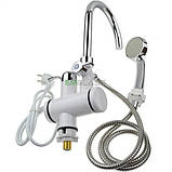 Миттєвий Проточний водонагрівач EM LZ-008XLY електричний з душем та кран нижнє підключення Змішувач, фото 2