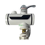 Миттєвий Проточний водонагрівач EM LZ-008XLY електричний з душем та кран нижнє підключення Змішувач, фото 4