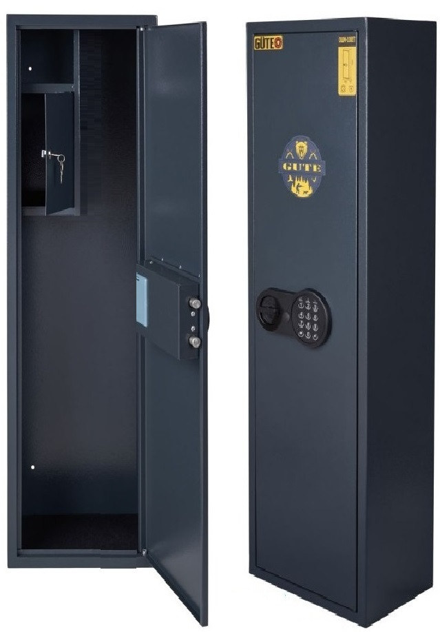 Сейф (150х30х25 см.) на 3 рушниці, збройовий сейф високий, сейф-шафа для зброї з електронним замком, фото 1