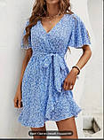 Жіноче літнє плаття, волан рукава 46-48 р, фото 2