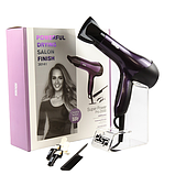 Фен професійний для волосся з насадкою та гребінцем DSP-30141 2000 Вт чорний (DSP-30141), фото 3
