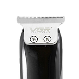 Професійна бездротова машинка-триммер для стрижки VGR V-168, фото 3