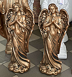 Скульптура ангелів. Ангел з бетону (під бронзу) 82 см, фото 2
