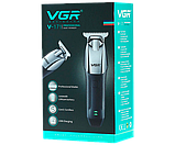 Машинка для стрижки волосся (триммер) бездротова з USB зарядкою VGR V-171 чорна 5W (24325-V-171_363), фото 6