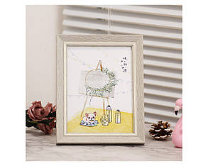 Фоторамка 10×15 під дерево, сірий колір – настільна вертикальна і горизонтальна рамка