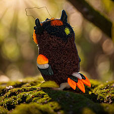 Іграшка ручної роботи з валяної вовни декоративна / Фігурка талісман для інтер'єру, фото 2