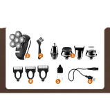 Електробритва професійна стрижка будь-якої довжини 5 насадок стрижка волосся та бороди Kemei Km-7512, фото 2