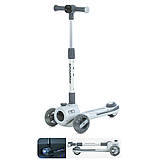 Самокат дитячий iTrike JR3-135-GR, українська музика, сірий, фото 4