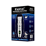 Машинка для стрижки волосся та бороди професійна акумуляторна бездротова Kemei KM-4009, фото 4
