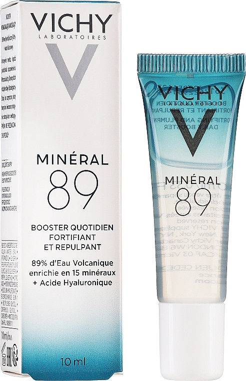 Щоденний зволожуючий гель-бустер Vichy Mineral 89 Hyaluronic Acid Booster Serum 10ml, фото 1
