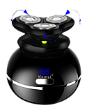 Електробритва для чоловіків роторна для вологого та сухого гоління з плаваючими головками та триммером 5в1 Kemei Km-1109, фото 4