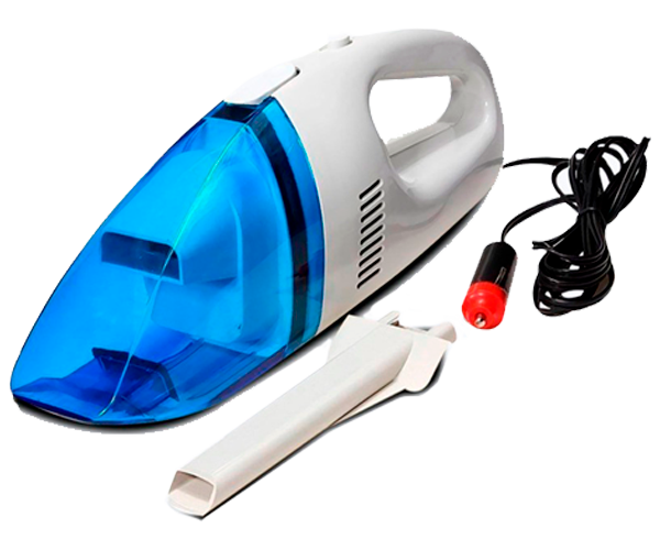 Автомобільний пилосос із зарядкою від прикурювача Vacuum Cleaner DC 12V біло-синій 60W (lp-89801_104)