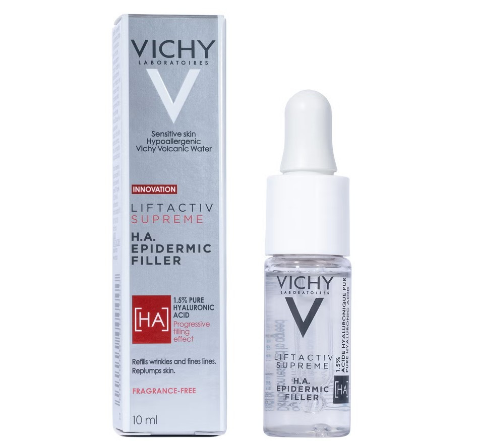 Vichy LiftActiv Supreme – антивікова сироватка з гіалуроновою кислотою, вітаміном С і вулканічною водою, 10 мл
