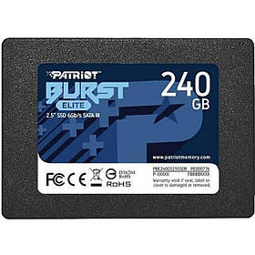 Накопичувач SSD Patriot Burst Elite 240GB 2.5" 7mm SATAIII TLC 3D