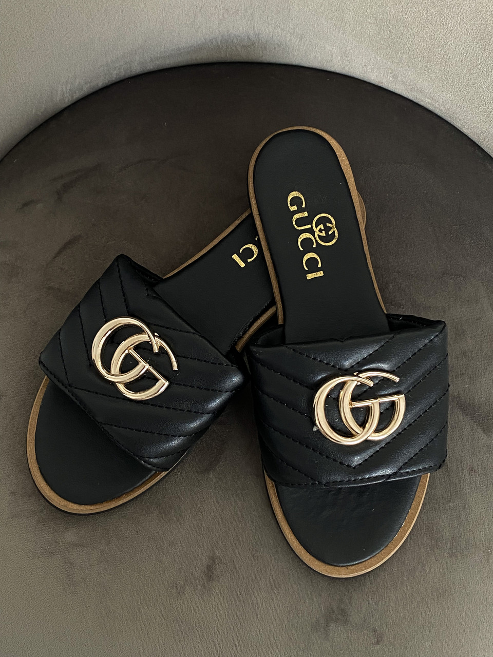 Gucci Slides Black 36, фото 1